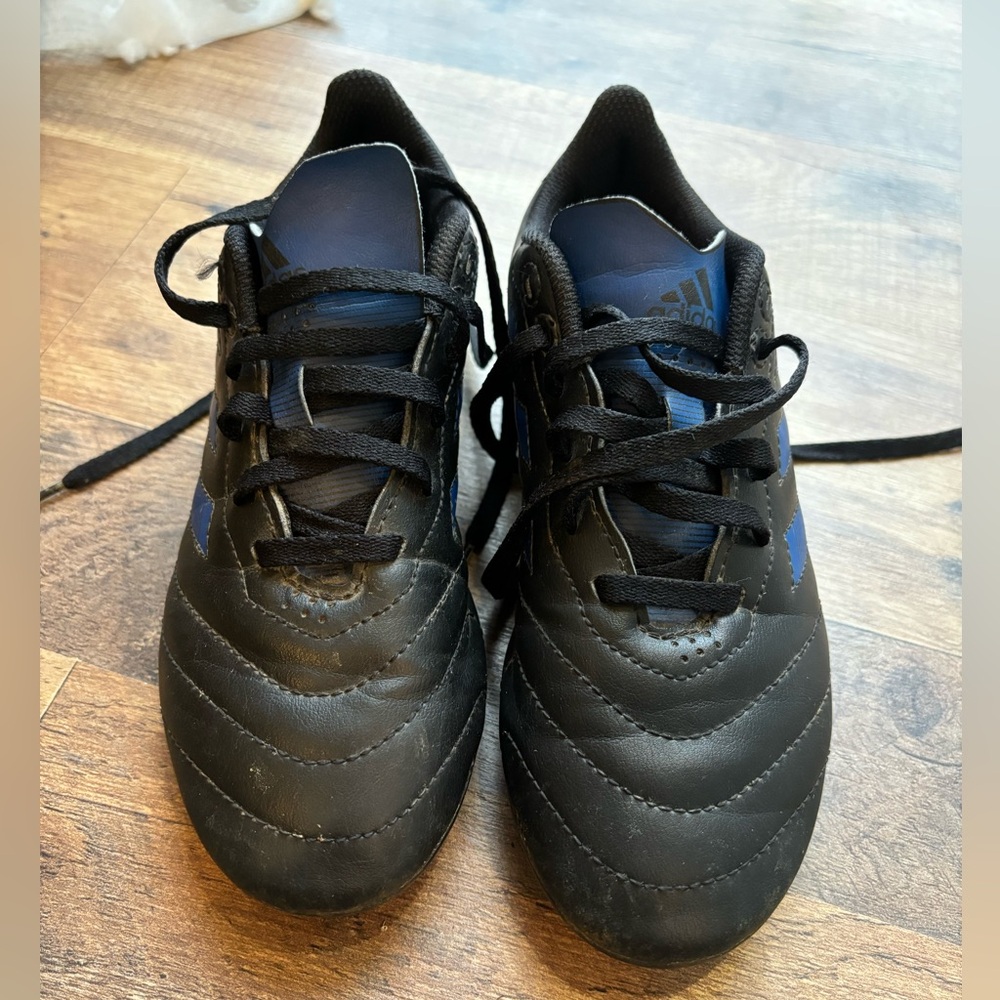 Black and Blue Boys Adidas cleats